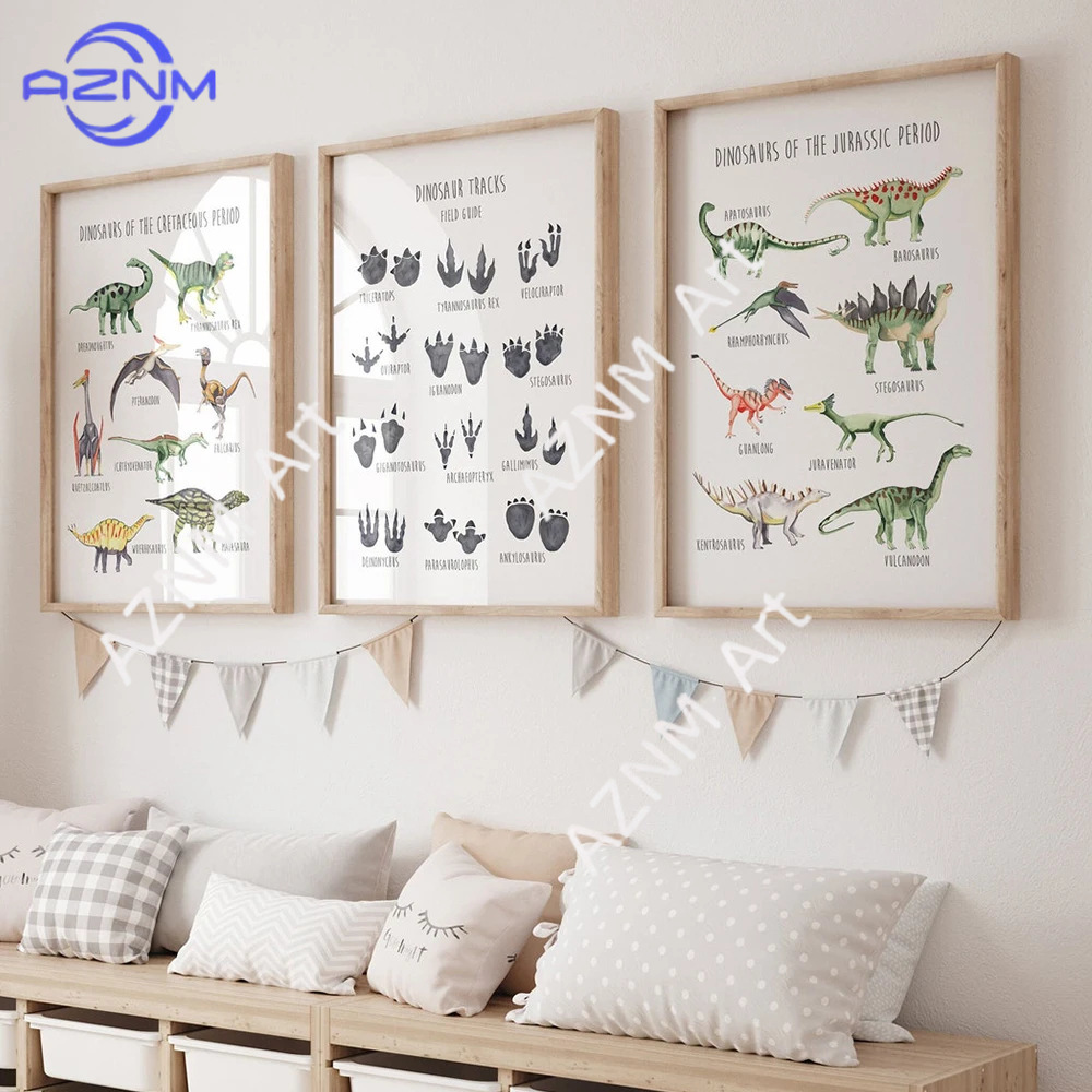 Kids Home Education - 1/3PCS ，The cartoon dinosaur species English