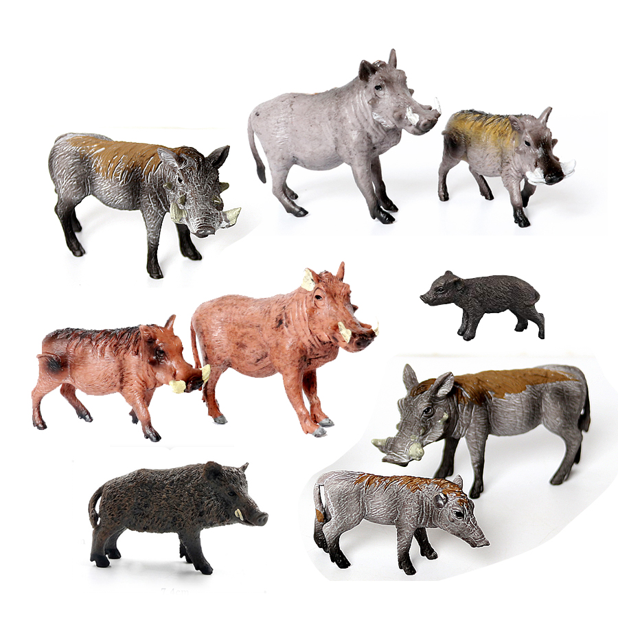 Kids Education Picture - Realistic Plastic Jungle Forest Animals Wild