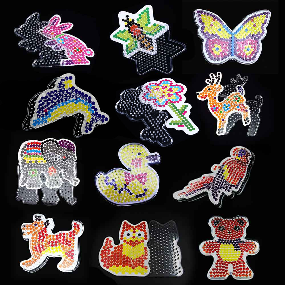 Kids Education Template - 12 Pieces 5mm Hama Beads Template