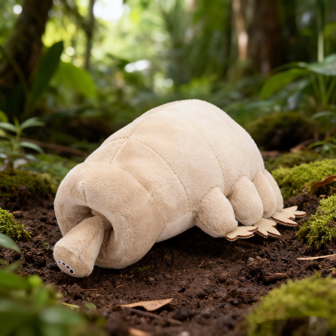 Kids Education Movies - Water Bear Tardigrade Plush Toy Soft