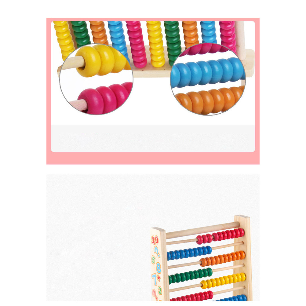 10 Stalls Wooden Math Abacus C - Kids Educational Computer ulasan dan harga