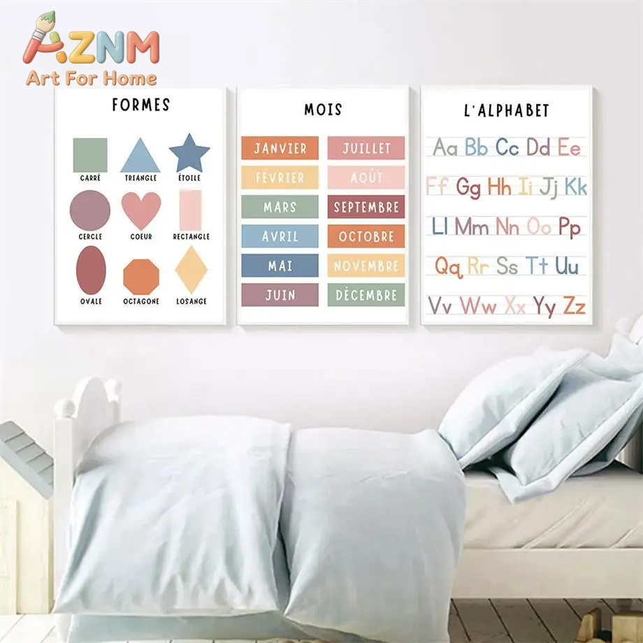 English French Number Alphabet - Kids Education Picture ulasan dan harga