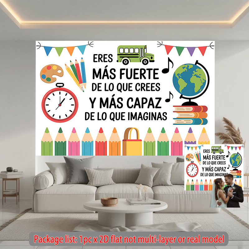 Inspirational Nursery Wall Tap - Kids Education Banner ulasan dan harga
