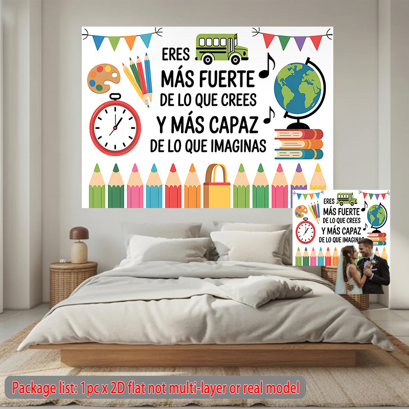 Inspirational Nursery Wall Tap - Kids Education Banner ulasan dan harga