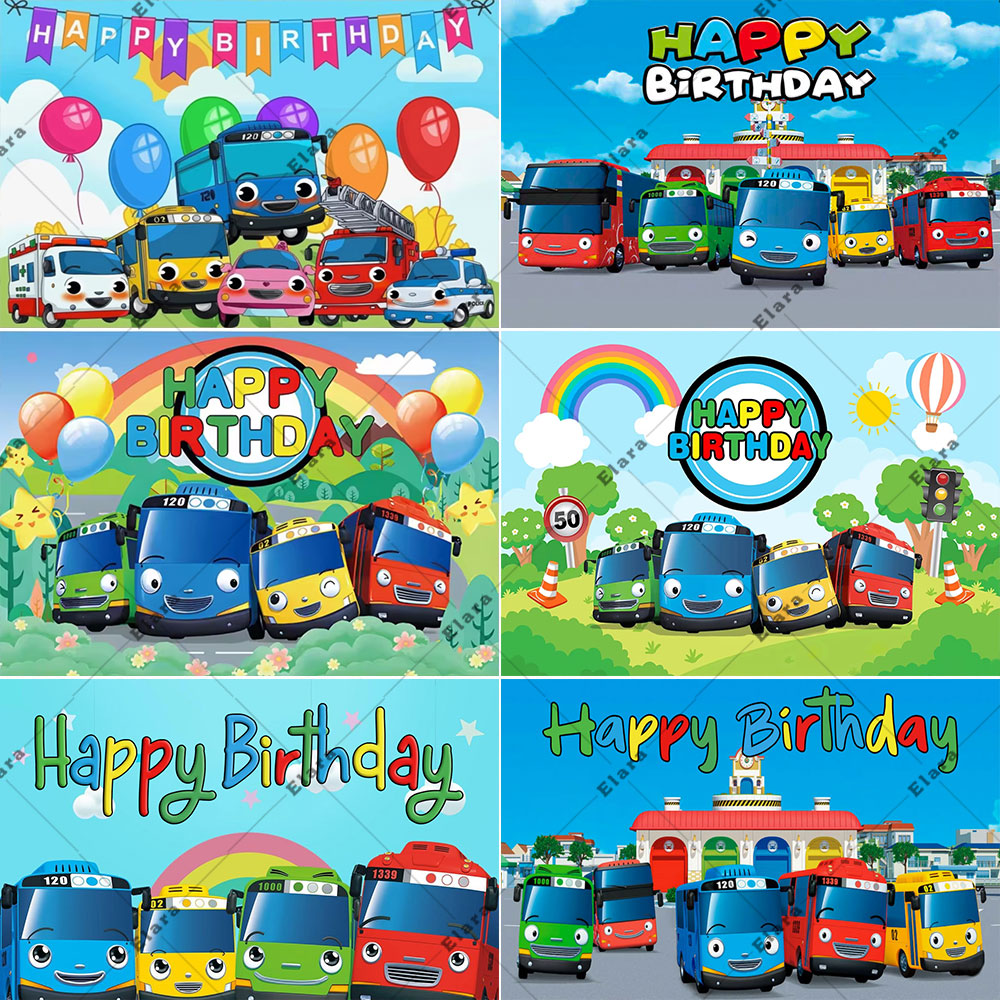 Cartoon Anime The Little Bus K - Kids Education Banner ulasan dan harga