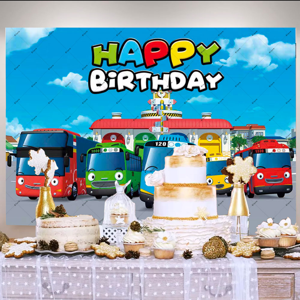 Cartoon Anime The Little Bus K - Kids Education Banner ulasan dan harga