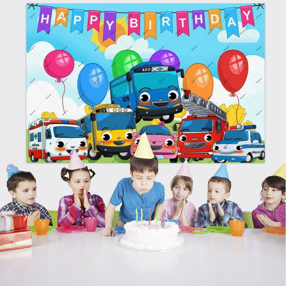 Cartoon Anime The Little Bus K - Kids Education Banner ulasan dan harga