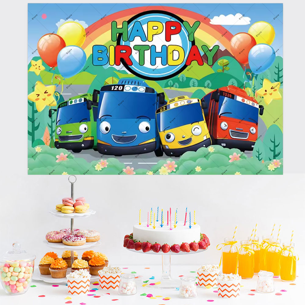 Cartoon Anime The Little Bus K - Kids Education Banner ulasan dan harga