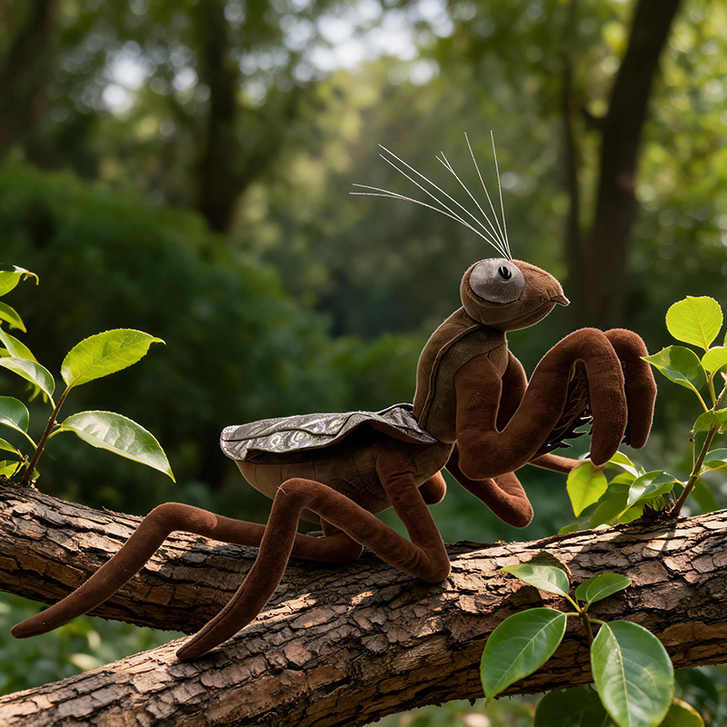 Lifelike Praying Mantis Plush  - Kids Education Movies ulasan dan harga