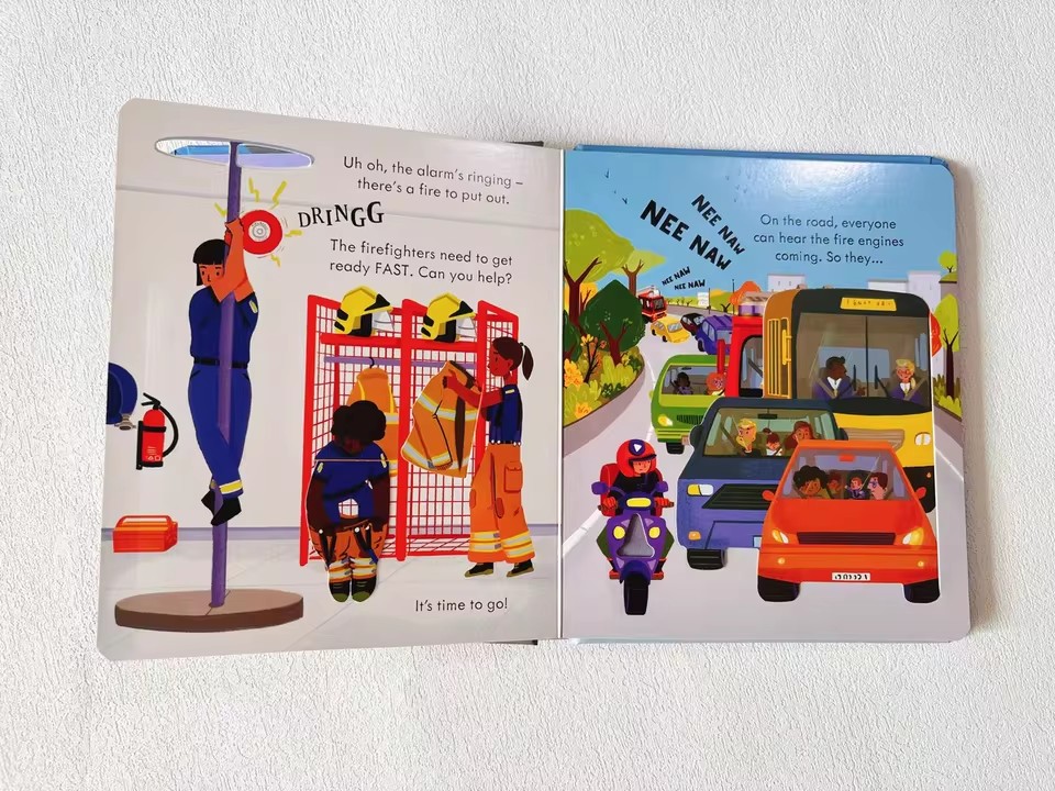 Usborne Peep Inside How A Fire - Kids Education Picture ulasan dan harga