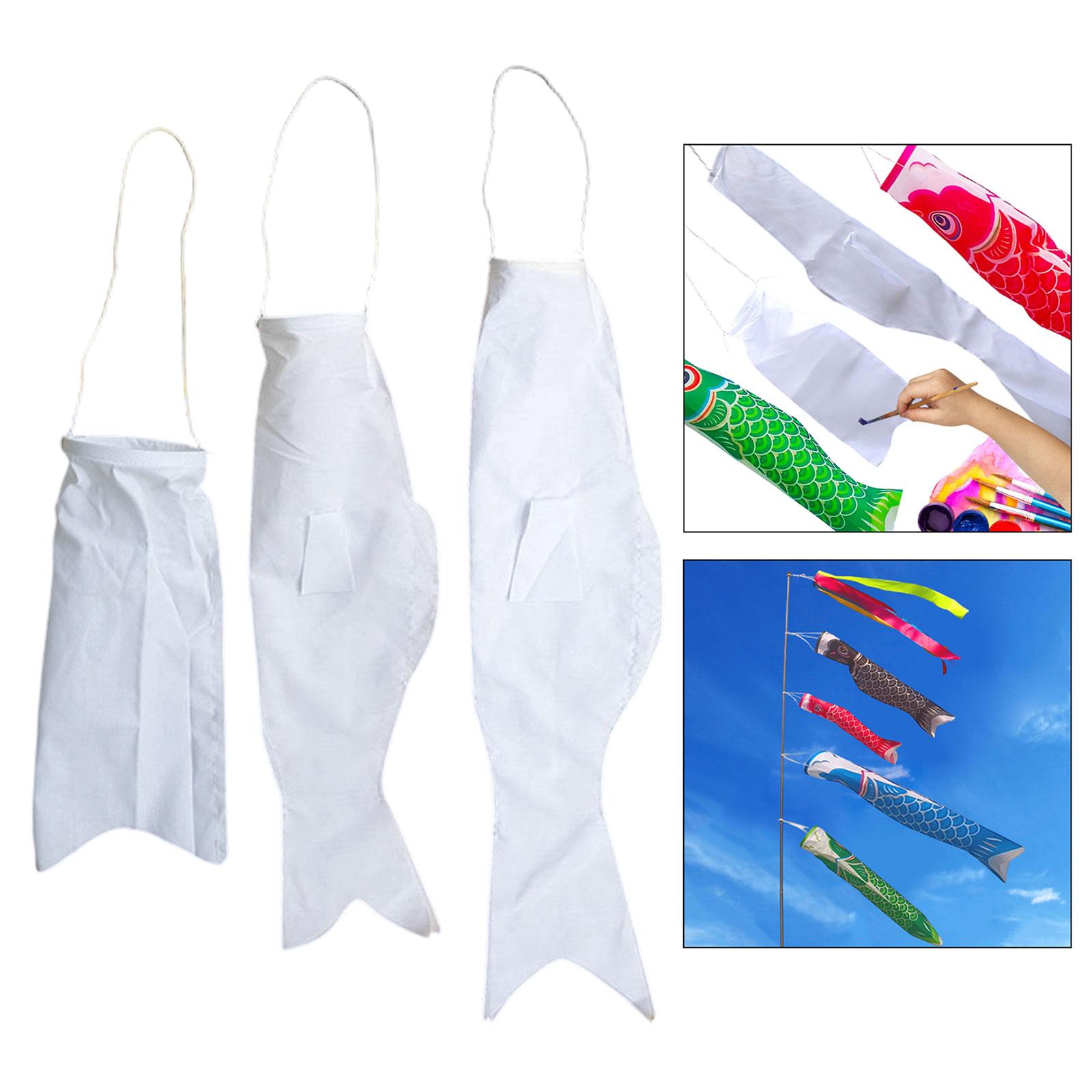 Blank Japanese Carp Flags Hand - Kids Education Banner ulasan dan harga