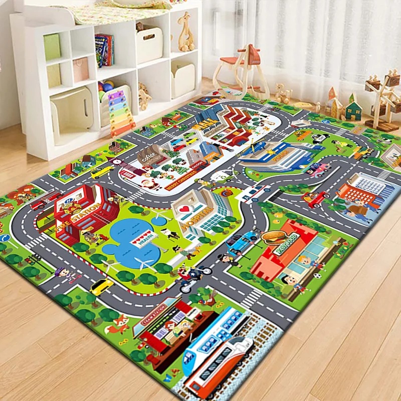 Colorful Kids City Map Play Ma - Kids Education Room ulasan dan harga