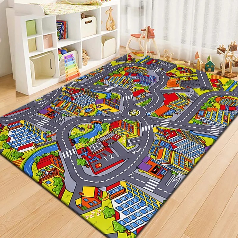 Colorful Kids City Map Play Ma - Kids Education Room ulasan dan harga