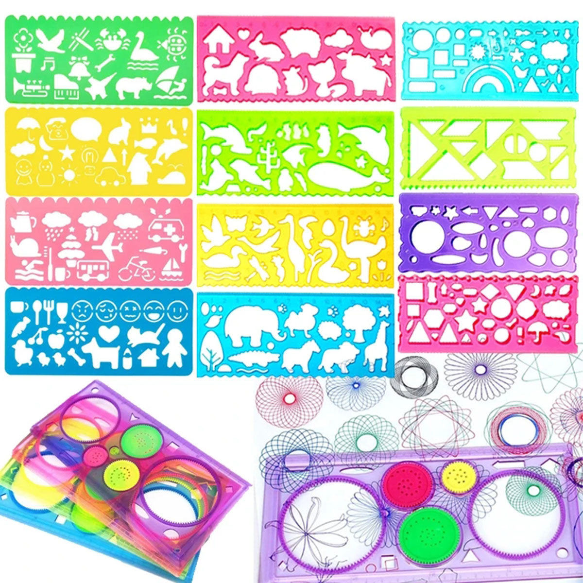 Geometry Spirograph Drawing St - Kids Education Template ulasan dan harga