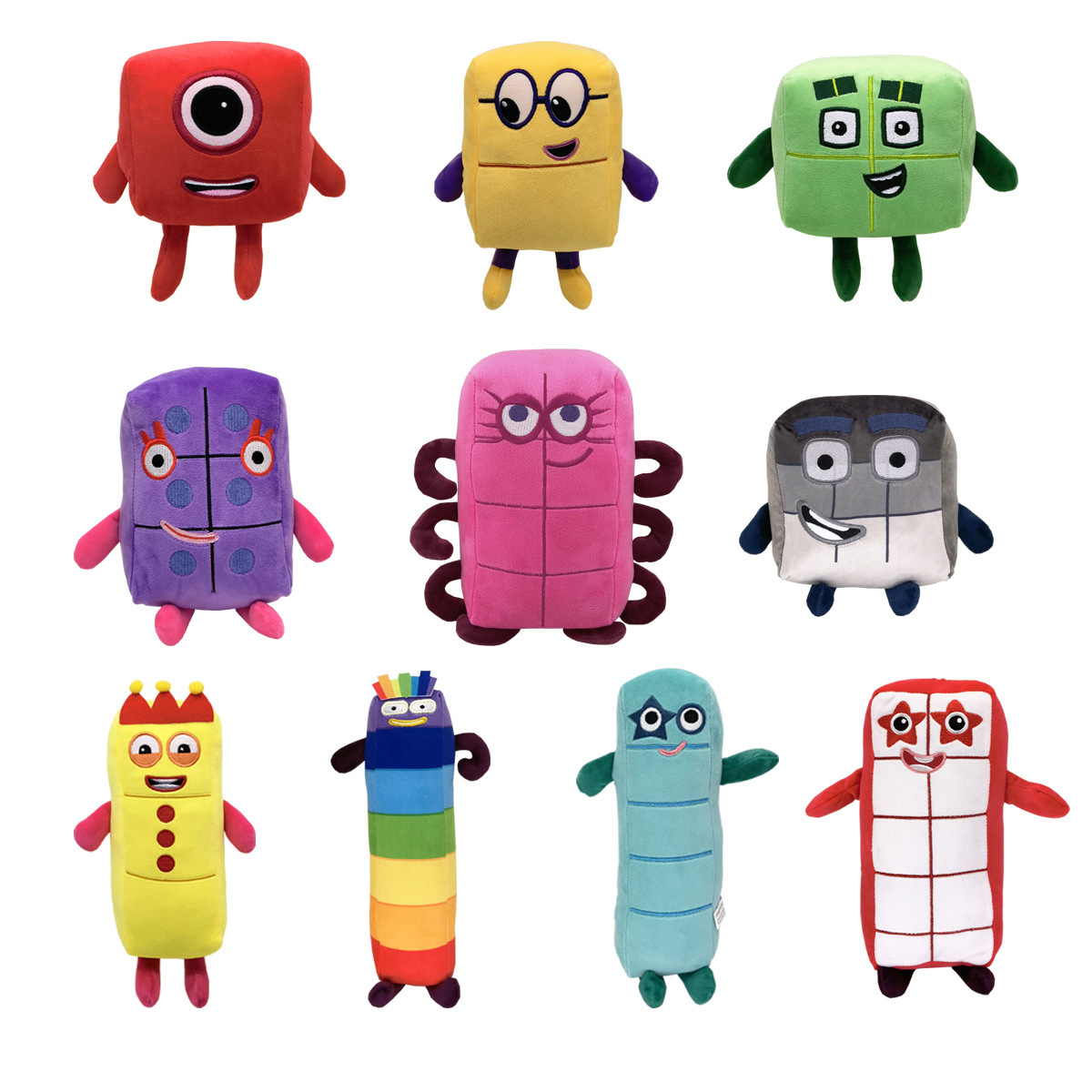 10pcs Cartoon number Plush Dol - Kids Education Movies ulasan dan harga