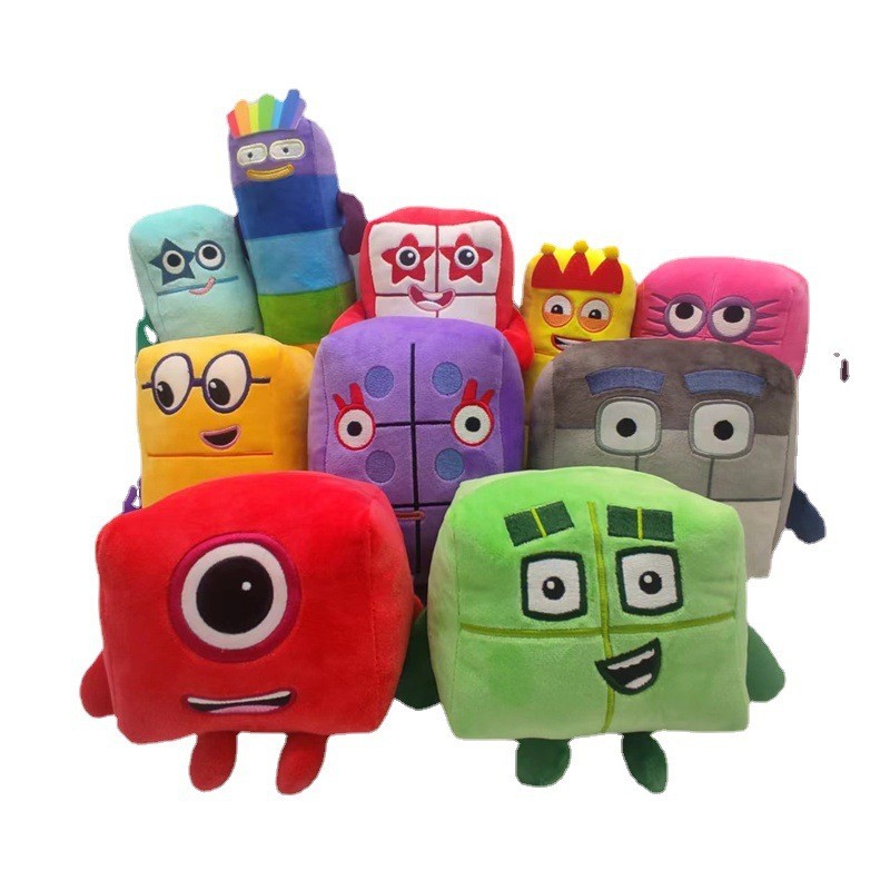 10pcs Cartoon number Plush Dol - Kids Education Movies ulasan dan harga