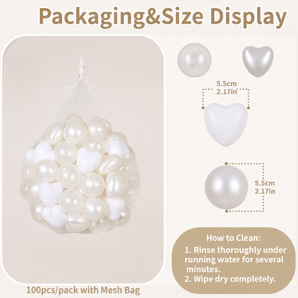 5.5cm 100pcs Plastic Ocean Bal - Kids Education Center ulasan dan harga