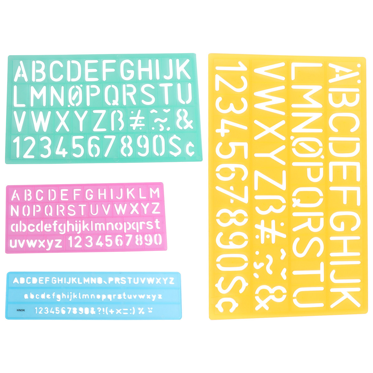 4Pcs Plastic Graffiti Rulers A - Kids Education Template ulasan dan harga