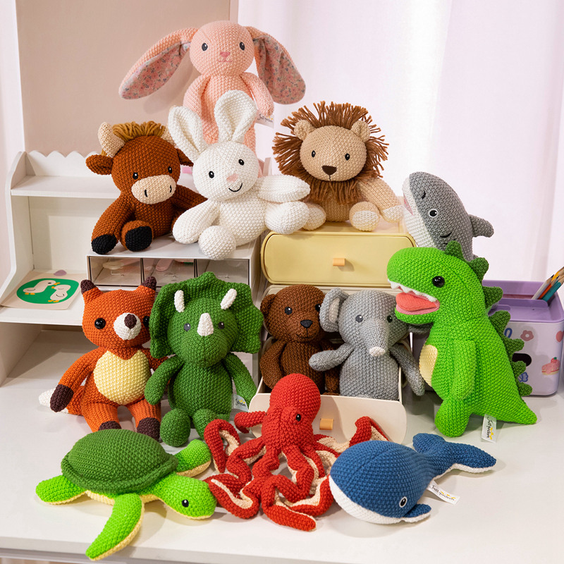 Kawaii Knitted Plush Toys Stuf - Kids Education Movies ulasan dan harga