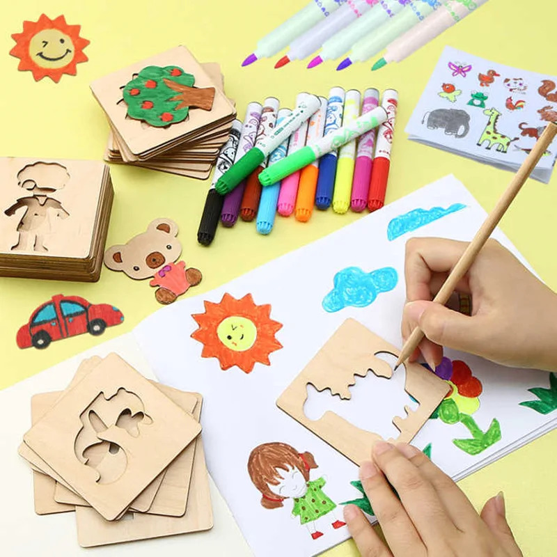Kids Drawing Toys Montessori D - Kids Education Template ulasan dan harga