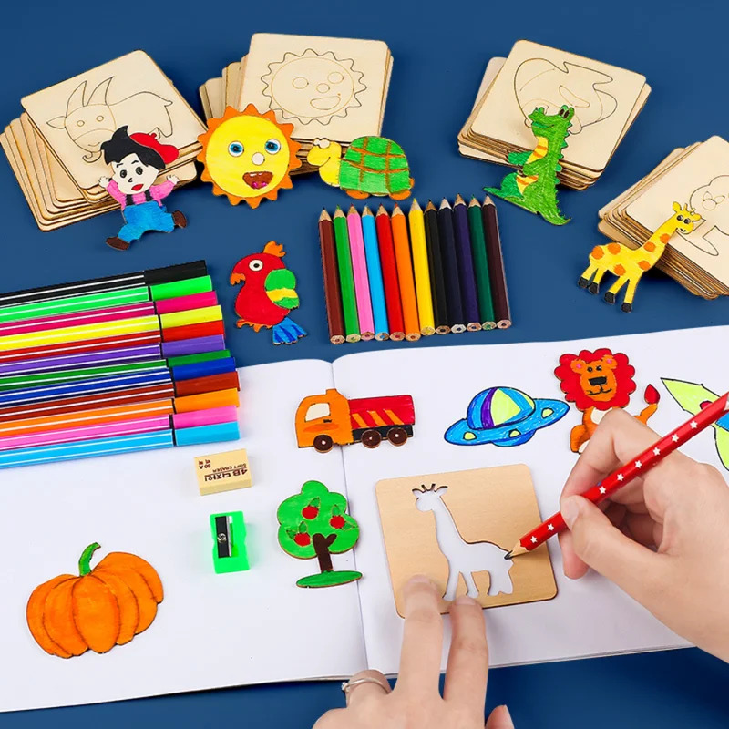 Kids Drawing Toys Montessori D - Kids Education Template ulasan dan harga