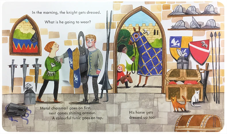 Usborne Peep Inside The Castle - Kids Education Picture ulasan dan harga