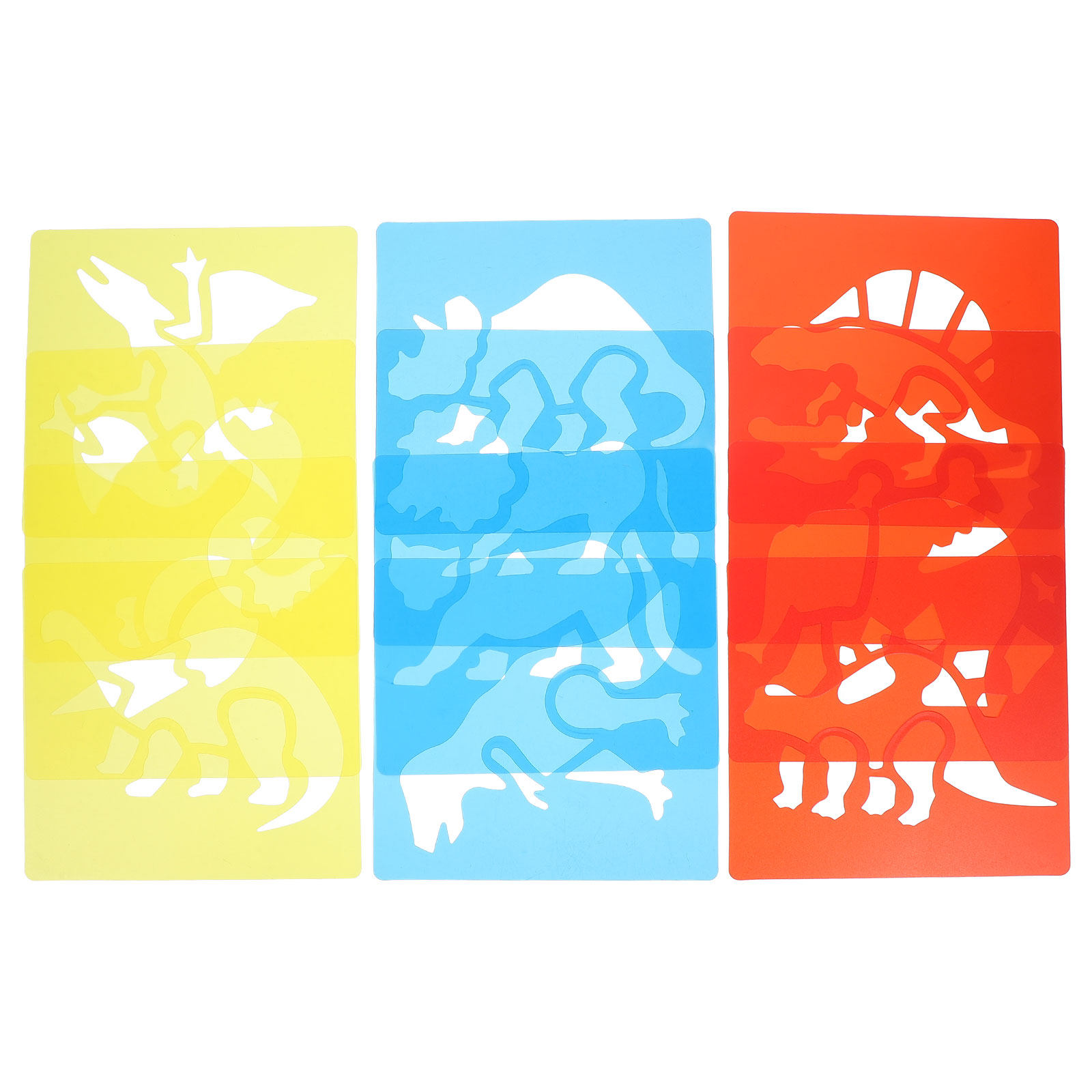 12Pcs Plastic Drawing Stencils - Kids Education Template ulasan dan harga