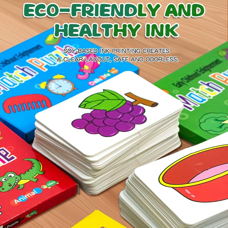 32pcs Matching Card Puzzle Toy - Kids Education Card ulasan dan harga