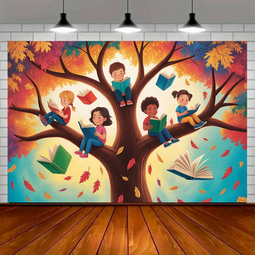 World Autumn Reading Day Party - Kids Education Banner ulasan dan harga