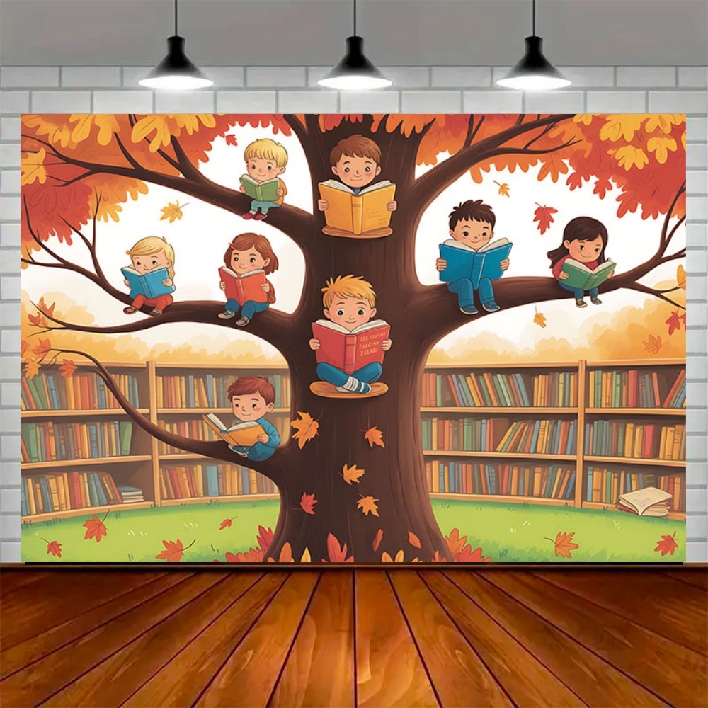 World Autumn Reading Day Party - Kids Education Banner ulasan dan harga